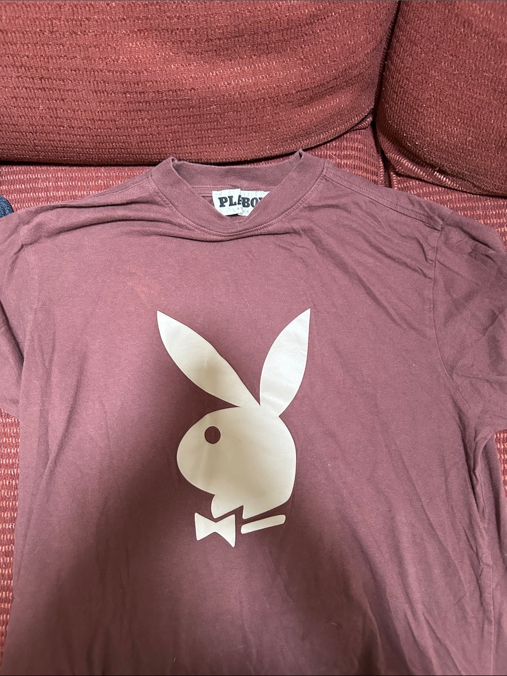 PLAYBOY Mauve Tee with White Bunny Logo
